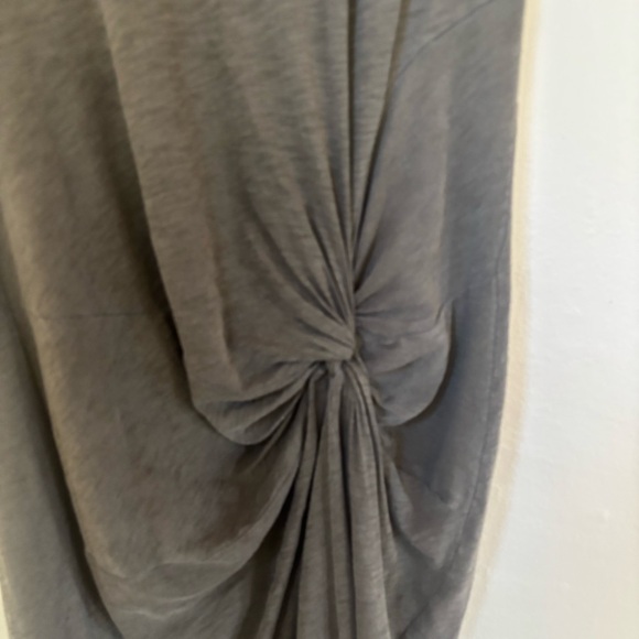 Anthropologie Stateside Sleeveless Olive Green Twist Front Tee Maxi Dress - Picture 6 of 9
